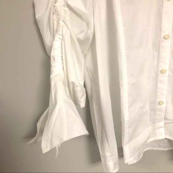 FREE PEOPLE brown eyed girl button down white top - Picture 5 of 8